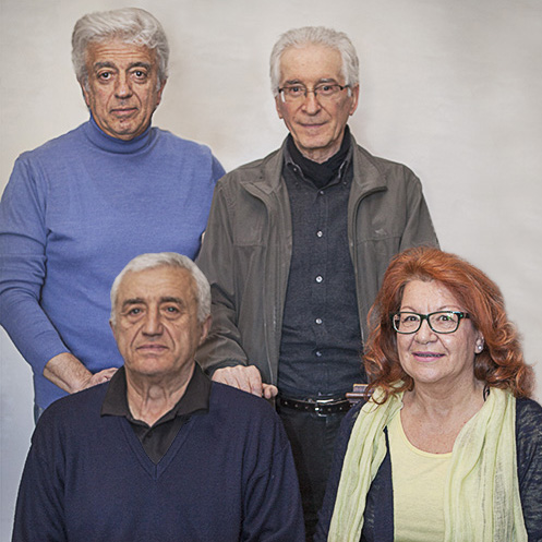 Flavio Fabbri, Silvano Tiberi, Giancarlo Ugolini e Bianca Maria Capriotti